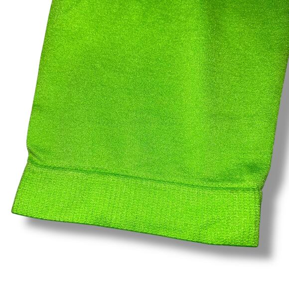 No Boundaries Womens Footless Tights Neon Green Ankle Length Large 11 13 - Picture 3 of 6